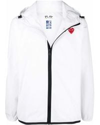 COMME DES GARÇONS PLAY - K-Wayエディション ホワイト ナイロン ジャケット - Lyst