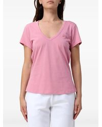BOSS - Camiseta Con Logo Bordado Y Cuello En V - Lyst