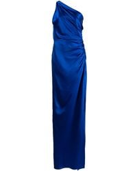 Michelle Mason - Vestido de fiesta de seda de un solo hombro - Lyst