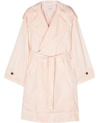 Quira - Cut-out Belted Trench Coat - Lyst