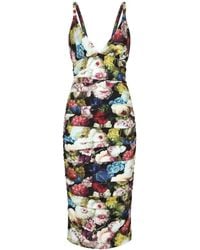 Dolce & Gabbana - Charmeuse Slip Dress - Lyst