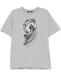 Roberto Cavalli - Graphic-Print Crew-Neck T-Shirt - Lyst
