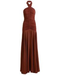Silvia Tcherassi - Moira Ruched Maxi Dress - Lyst