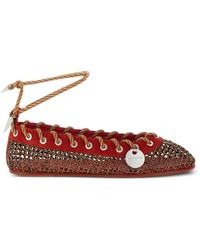 Kiko Kostadinov - Reticella Tie Ballet Flats - Lyst