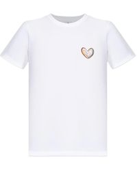 Paul Smith - Heart-Embroidered T-Shirt - Lyst
