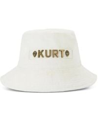 Kurt Geiger - Logo-Plaque Appliqué Bucket Hat - Lyst