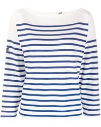 Polo Ralph Lauren - Striped Boatneck Jersey Tee - Lyst