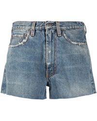 Maison Margiela - Jeans-Shorts im Distressed-Look - Lyst