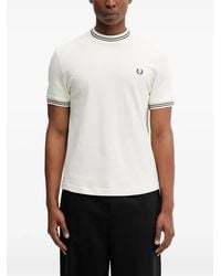 Fred Perry - Ribbed Jersey T-Shirt - Lyst