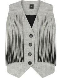 Pinko - Vest With Fringing - Lyst