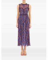Ulla Johnson - Kasia Floral-Print Ruffled Midi Dress - Lyst