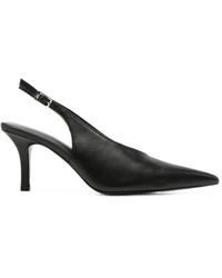 Patrizia Pepe - Pointed-Toe Buckled Slingback Pumps - Lyst