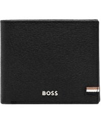 BOSS - Portafoglio bi-fold con logo - Lyst