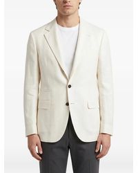 Brunello Cucinelli - Notched-Lapels Single-Breasted Blazer - Lyst