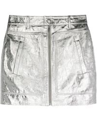 Zadig & Voltaire - Jinette Leather Mini Skirt - Lyst