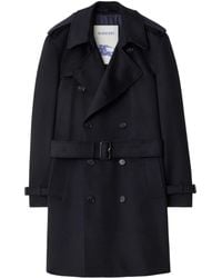 Burberry - Mid-Length Cashmere Trench Coat - Lyst