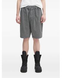 Aries - Gestreepte Shorts Met Patch - Lyst