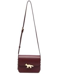 Maison Kitsuné - Edie Leather Crossbody Bag - Lyst