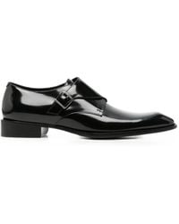 Saint Laurent - Connor Buckle-Fastening Leather Oxford Shoes - Lyst