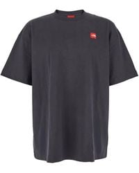 The North Face - Crew-Neck Logo-Patch T-Shirt - Lyst