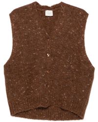 Alysi - Button-Up Knitted Vest - Lyst