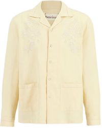 BAZISZT - Cade Hemd mit Blumenstickerei - Lyst