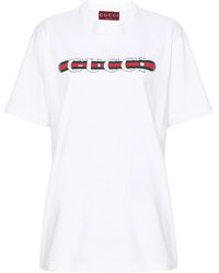 Gucci - T-Shirt Mit Logo-Print - Lyst