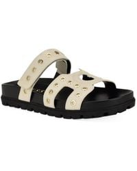 Guess - Fashie Slip On Double Strapped Footbed Sandals - Lyst