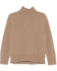 Max Mara - Kasjmier Trui Met Hoge Hals - Lyst