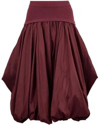Jonathan Simkhai - Corinn Taffeta Midi Skirt - Lyst