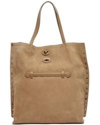 Zanellato - Postina Studded Leather Shoulder Bag - Lyst