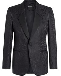 ZEGNA - Jacquard Silk-Wool Blazer - Lyst
