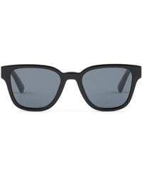 Prada - Logo-plaque Square-frame Sunglasses - Lyst