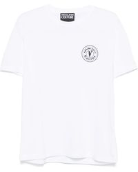 Versace Jeans Couture - Camiseta con emblema V - Lyst
