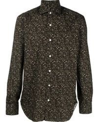 Barba Napoli - Camisa con botones y motivo militar - Lyst