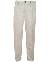 Incotex - Pleated-Detail Textured Trousers - Lyst