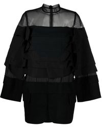 Sacai - Robe courte à design à empiècements - Lyst