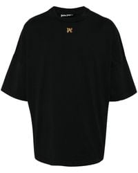 Palm Angels - Smoke-logo Cotton T-shirt - Lyst