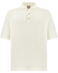 Paul & Shark - Ribbed Polo Shirt - Lyst