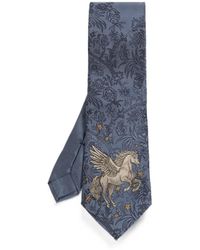 Etro - Pegaso Jacquard-Silk Tie - Lyst