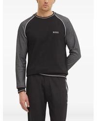 BOSS - Sudadera con paneles en contraste - Lyst