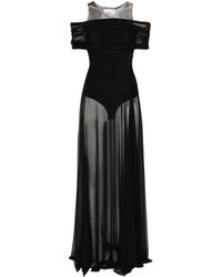 Atu Body Couture - Round-neck Mesh Maxi Dress - Lyst