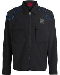 HUGO - X Bull Giacca-Camicia Con Logo - Lyst