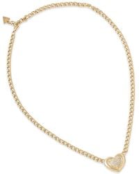 Guess - Collier À Pendentif Cœur Serti De Cristaux - Lyst