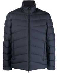 Woolrich - High-neck Zip-up Padded Jacket - Lyst