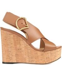 Sergio Rossi - 75Mm Leather Sandals - Lyst