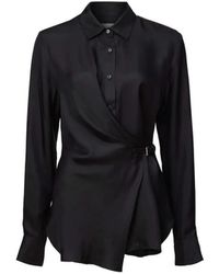 Viktoria & Woods - Hercules Draped Buckle-Detail Shirt - Lyst