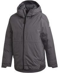 adidas - Rain.Rdy Hooded Stripe Jacket - Lyst