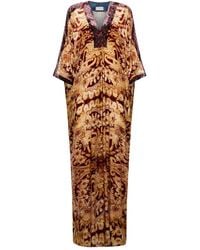 Pierre Louis Mascia - Abstract-Pattern Maxi Dress - Lyst