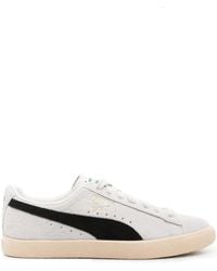 PUMA - Baskets Clyde En Daim À Logo Embossé - Lyst